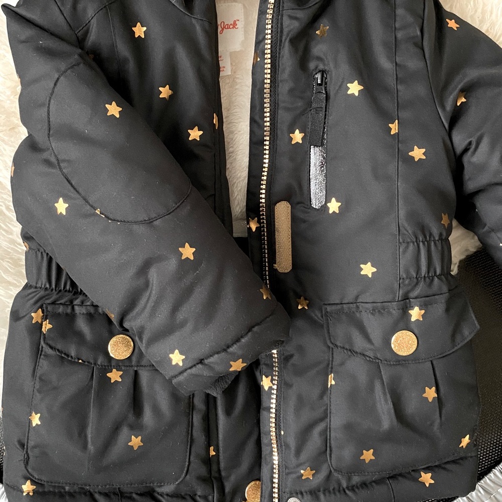 Cat and Jack Faux Fur Lined Winter Jacket